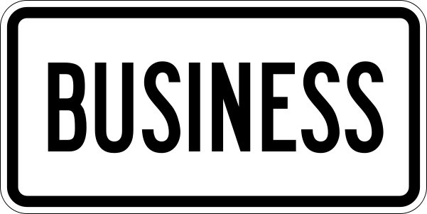 Business Logo plat noir