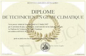 DIPLOME GENIE CLIMATIQUE