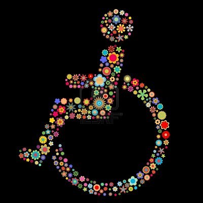 HANDICAP image fleurs fauteuil